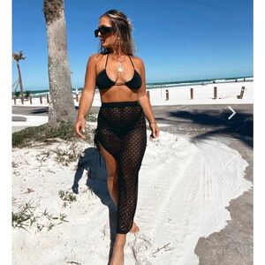 Boutique Knit Coverup Skirt